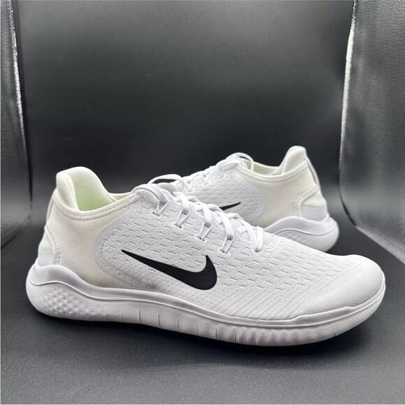 Nike Other - Nike Free RN 2018 Running Shoes White/Black (942836-100) Men's Size 9.5